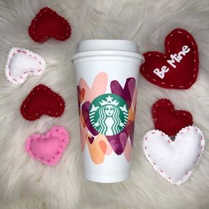 BNWT Starbucks Valentines 2020 16oz Pink Heart Cup